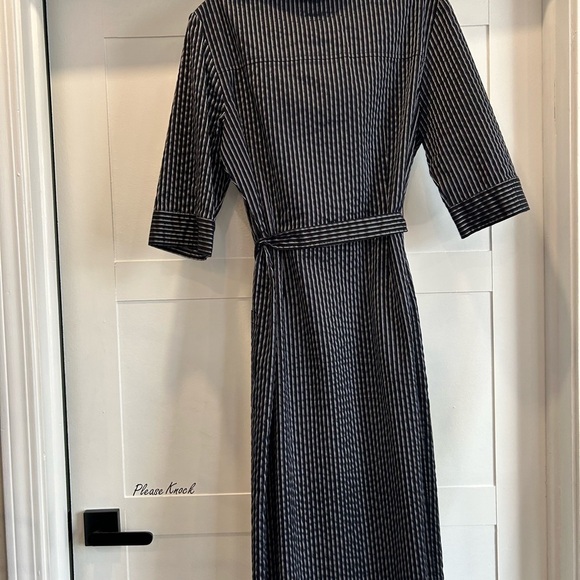 Rabbit Rabbit Rabbit vintage Black and White striped button down Dress - Picture 3 of 3